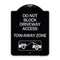Signmission Do Not Block Driveway Access Tow Away Zone W/ Graphic Heavy-Gauge Alum, 24" x 18", BS-1824-24177 A-DES-BS-1824-24177 - alternate 1
